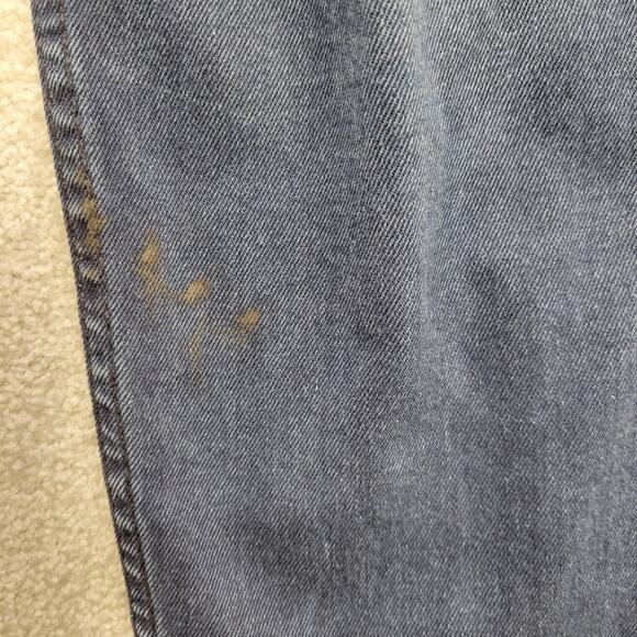 Levi’s 512 Men’s Dark Blue Jeans 33x32 Slim Taper Stretch Wash Light Distress - Picture 9 of 9